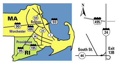 State Map Raynaham Flea Directions